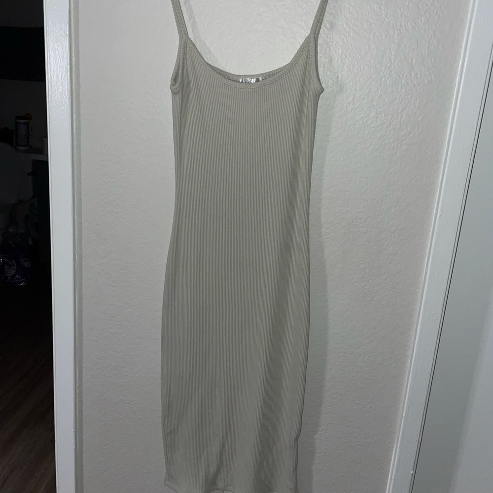 Tan midi sundress